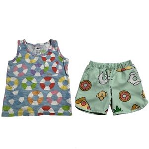 Monica + Andy 2 piece colorful summer bundle 3T